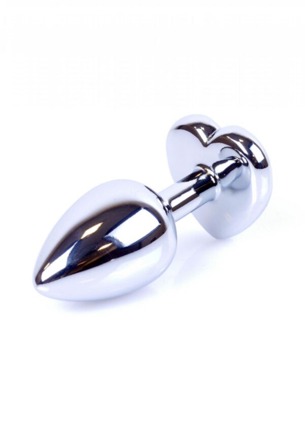 Plug Jewellery Silver  Heart PLUG  Clear - obrazek 2