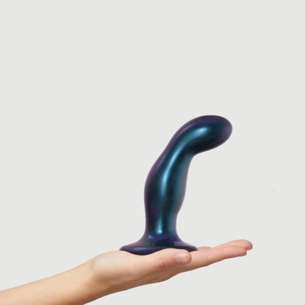 DILDO PLUG SNAKY BLEU METALLIC   M - obrazek 2
