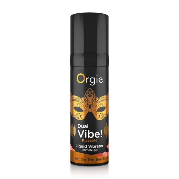 DUAL VIBE! SEX ON THE BEACH KISSABLE LIQUID VIBRATOR   15 ML - obrazek 2