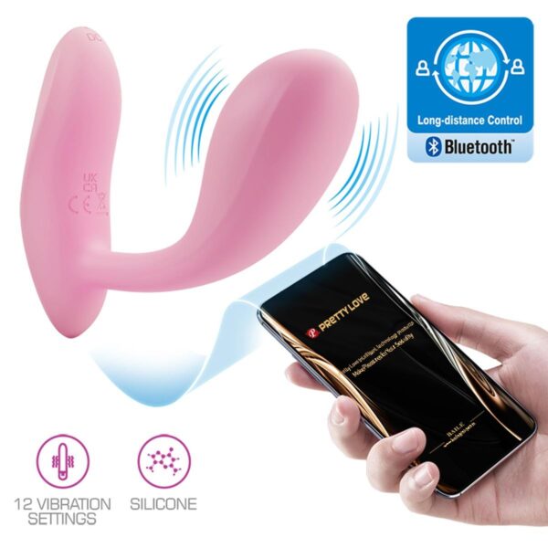 PRETTY LOVE   Baird, 12 vibration functions Mobile APP Long distance Control - obrazek 2