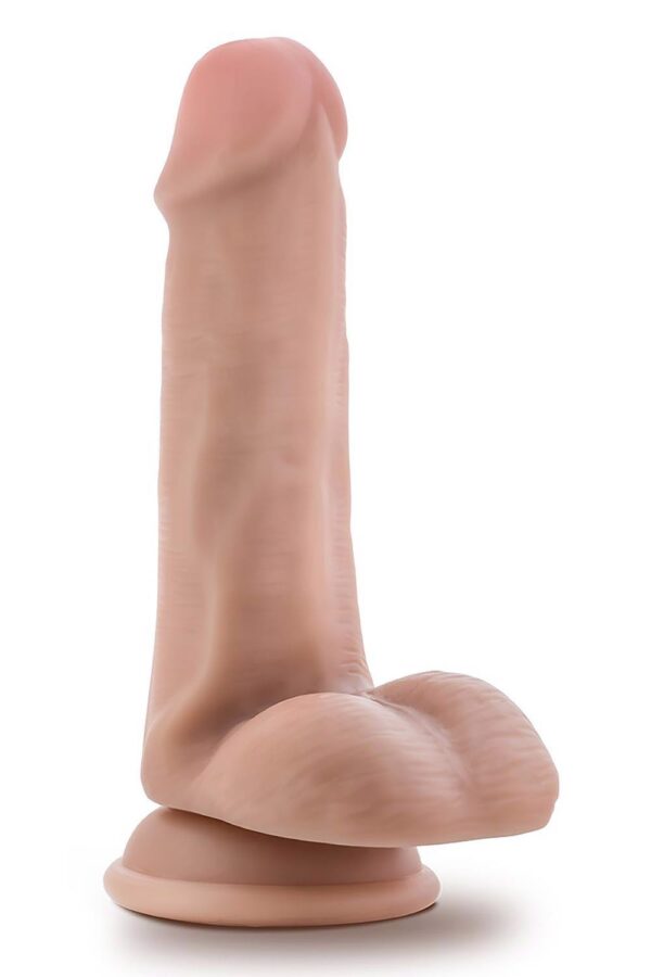 DR. SKIN DR. JEFFREY 6.5 INCH DILDO WITH BALLS BEIGE - obrazek 2