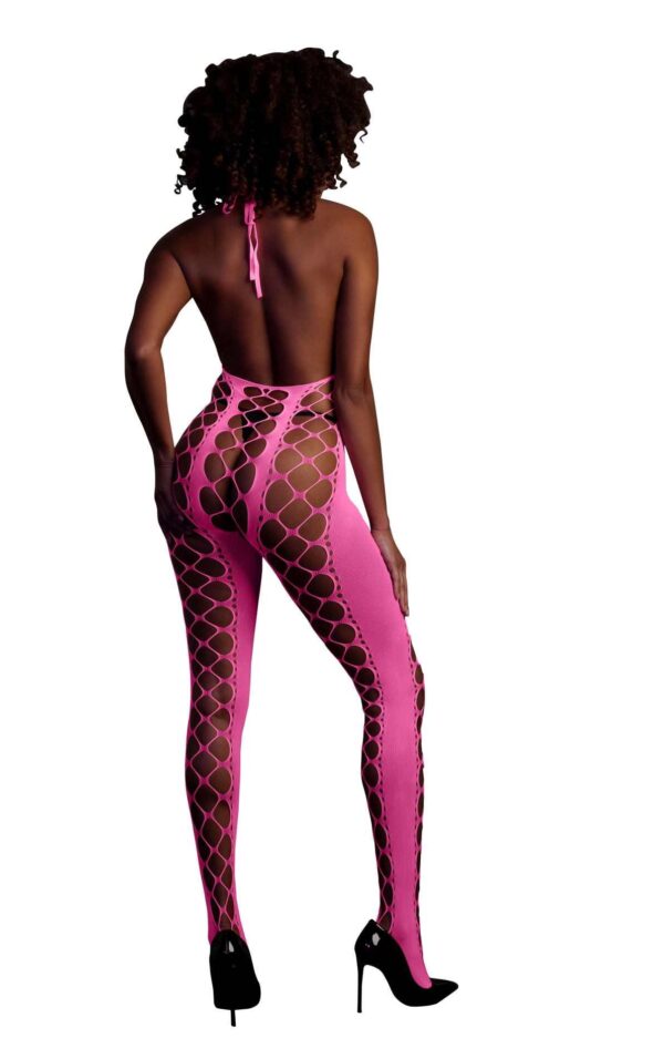 Bodystocking with Halterneck   Pink   XS/XL - obrazek 2