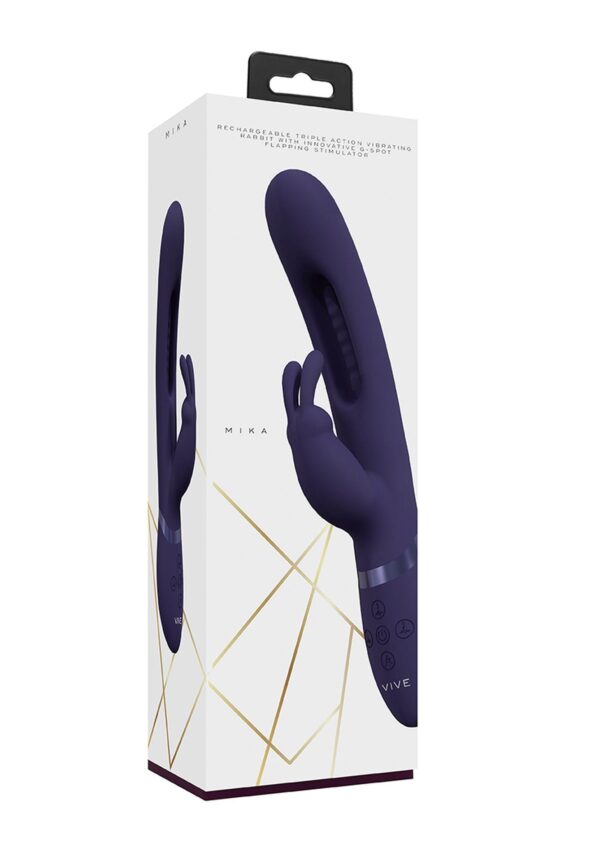 Mika   Triple Rabbit with G Spot Flapping   Purple - obrazek 2