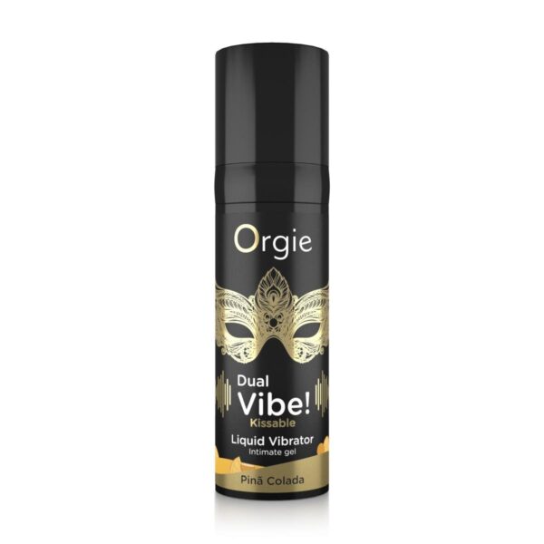 DUAL VIBE! PINA COLADA KISSABLE LIQUID VIBRATOR   15 ML - obrazek 2