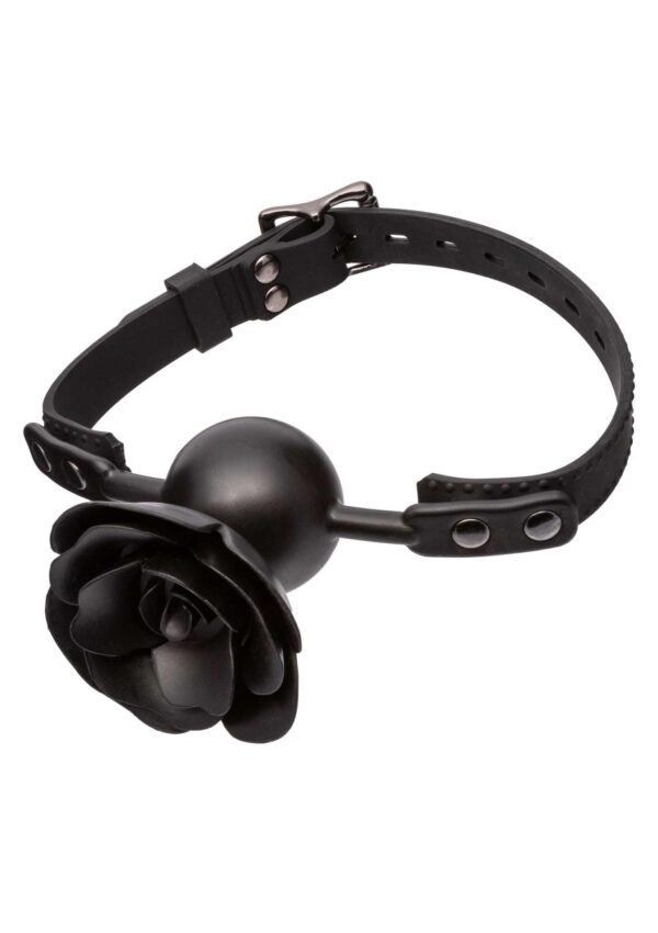 Removable Rose Gag Black - obrazek 2