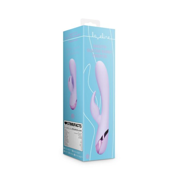 Smooth Silicone Rabbit Vibrator   Digital Lavender - obrazek 2