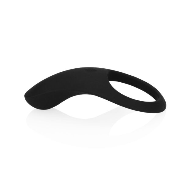 Pointed Vibrating Cock Ring   Licorice Black - obrazek 2