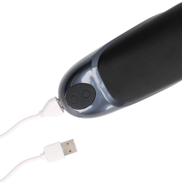 Vibrating Masturbator Sleeve   Licorice Black - obrazek 2