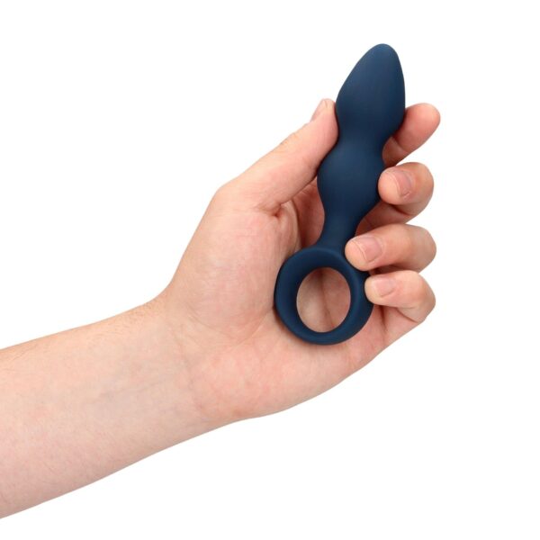 Teardrop Shaped Anal Plug   Small   Baltic Blue - obrazek 2