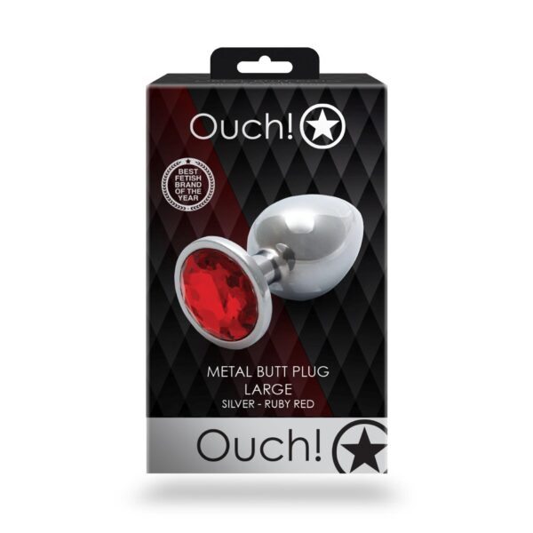 Round Gem Butt Plug   Large - obrazek 2