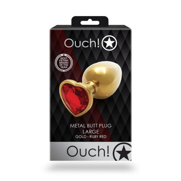Heart Gem Butt Plug   Large - obrazek 2