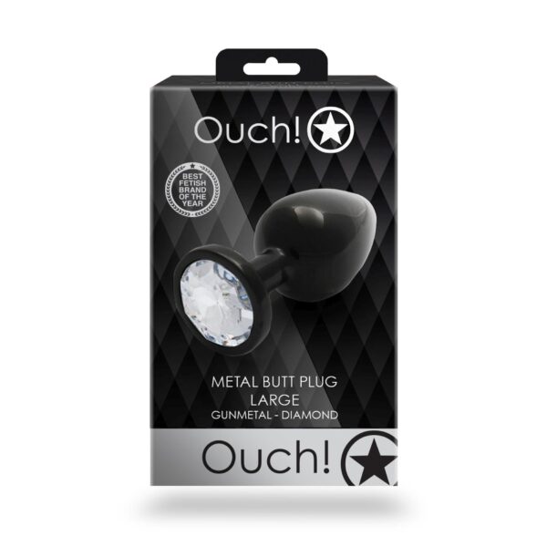 Round Gem Butt Plug   Large - obrazek 2