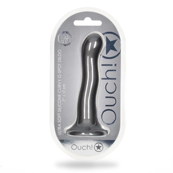 Ultra Soft Silicone Curvy G Spot Dildo   7 / 17 cm - obrazek 2