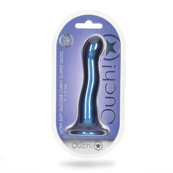 Ultra Soft Silicone Curvy G Spot Dildo   7 / 17 cm - obrazek 2