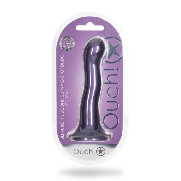 Ultra Soft Silicone Curvy G Spot Dildo   7 / 17 cm - obrazek 2
