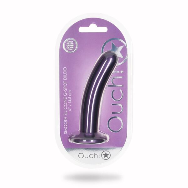 Smooth Silicone G Spot Dildo   6 / 14,5 cm - obrazek 2
