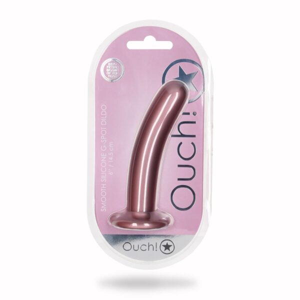 Smooth Silicone G Spot Dildo   6 / 14,5 cm - obrazek 2