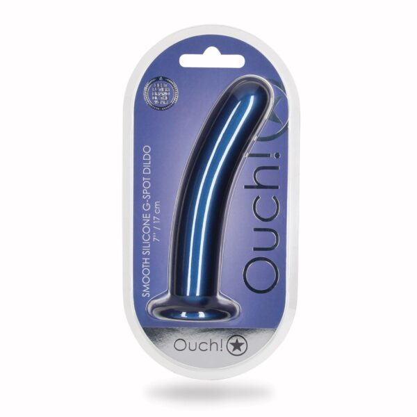 Smooth Silicone G Spot Dildo   7 / 17 cm - obrazek 2