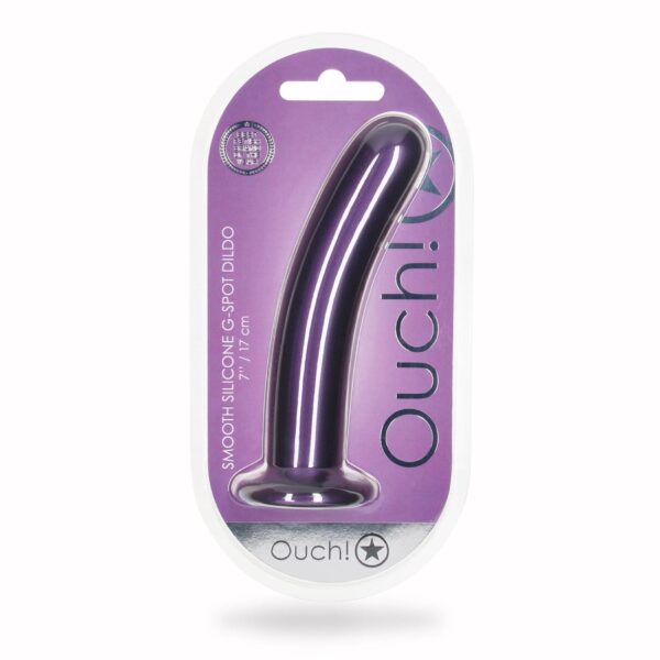 Smooth Silicone G Spot Dildo   7 / 17 cm - obrazek 2