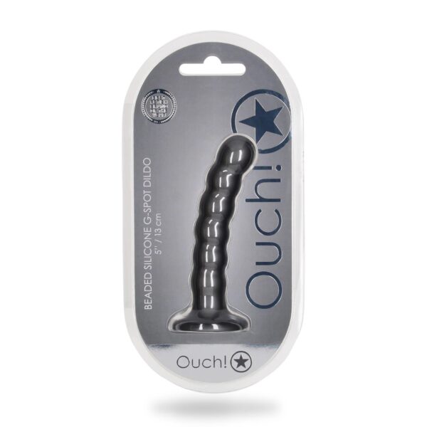 Beaded Silicone G Spot Dildo   5 / 13 cm - obrazek 2