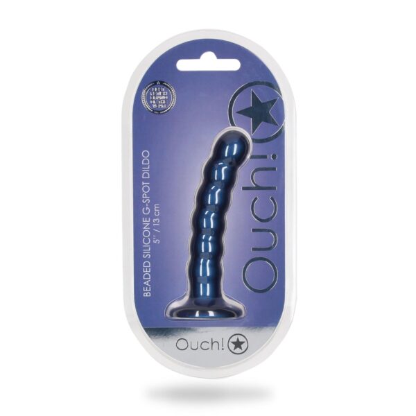 Beaded Silicone G Spot Dildo   5 / 13 cm - obrazek 2