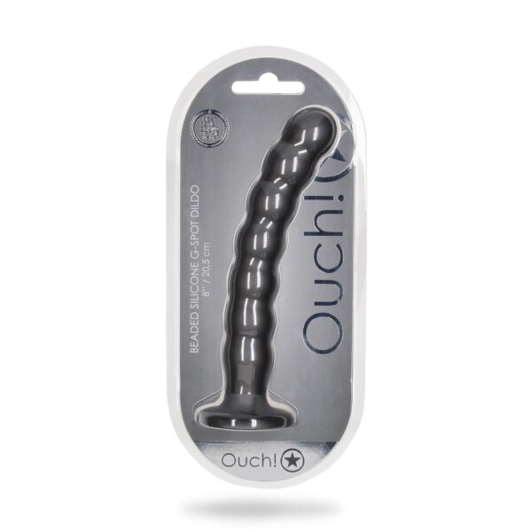 Beaded Silicone G Spot Dildo   8 / 20,5 cm - obrazek 2