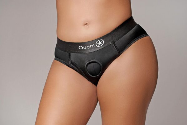 Vibrating Strap on High cut Brief   XL/XXL - obrazek 2