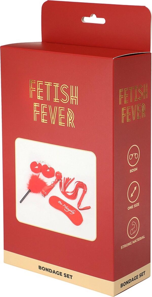 Fetish Fever   Bondage Set   5 pieces   Red - obrazek 2