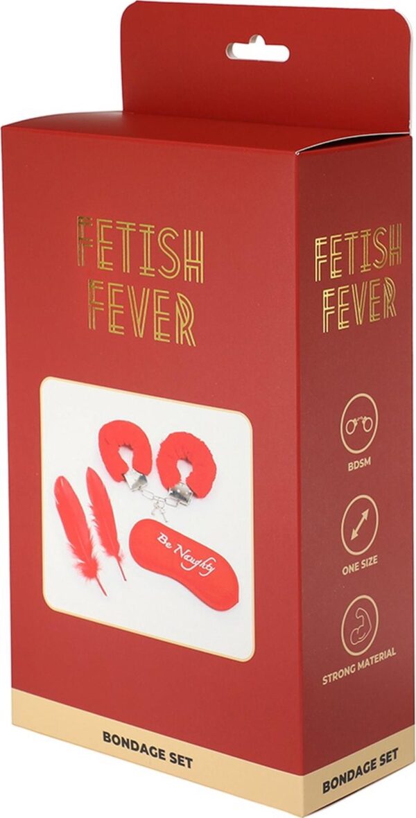 Fetish Fever   Bondage Set   4 pieces   Red - obrazek 2