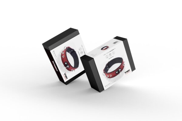 Obroża  Collar Crazy Horse Red, Big - obrazek 2