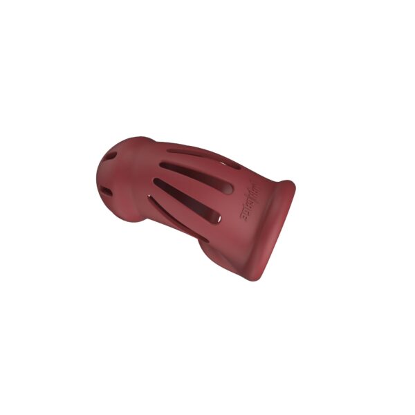 Model 28   Ultra Soft Silicone Chastity Cage   Red - obrazek 2