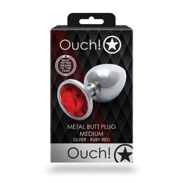 Round Gem Butt Plug   Medium - obrazek 2
