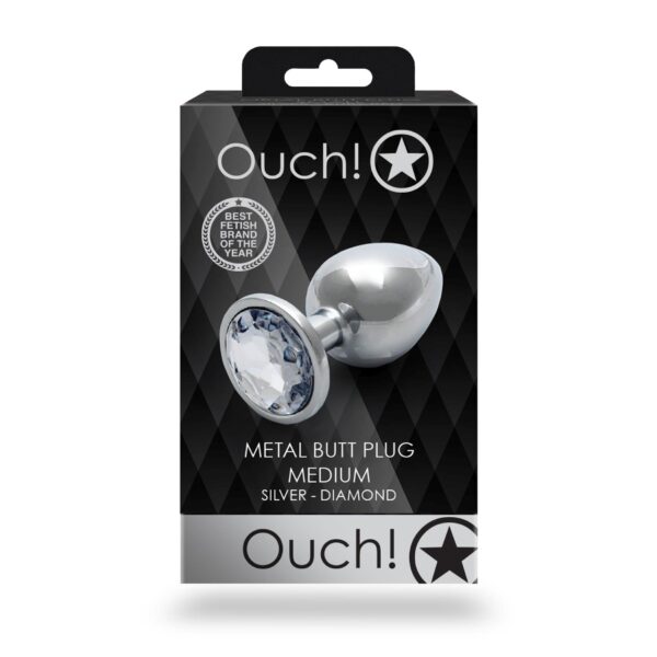 Round Gem Butt Plug   Medium - obrazek 2