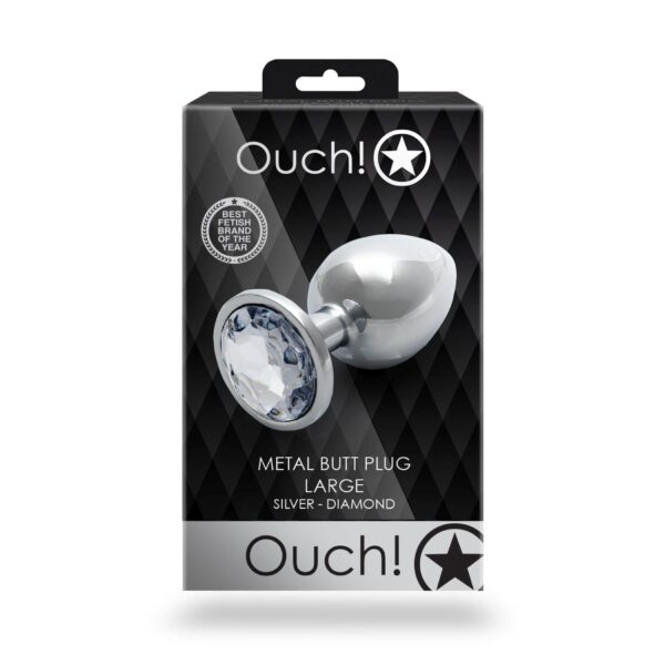 Round Gem Butt Plug   Large - obrazek 2