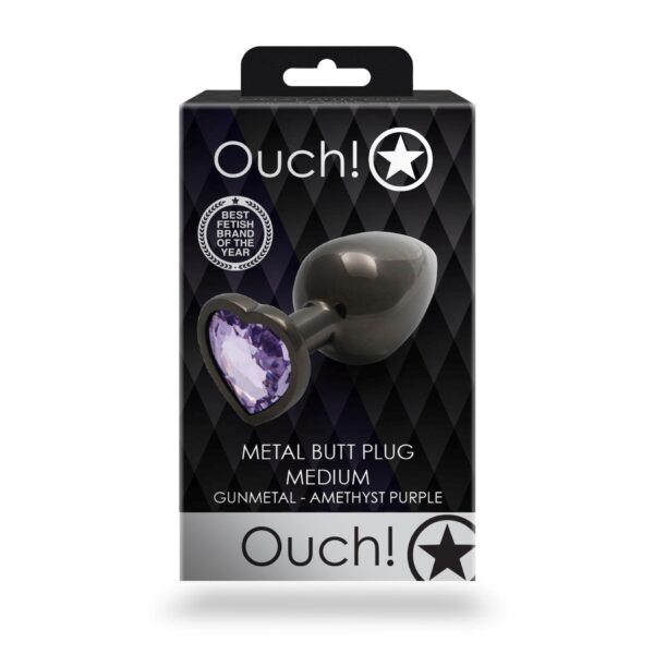 Heart Gem Butt Plug   Medium - obrazek 2