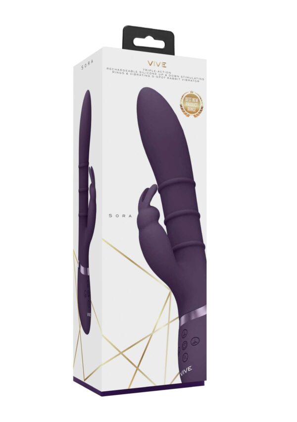 Sora   Up & Down Stimulating Rings, Vibrating G Spot Rabbit - obrazek 2