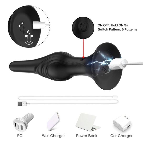 Rocket Black, 9 vibration functions - obrazek 2