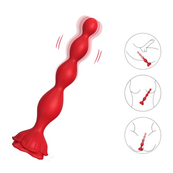 Rosestick Red, 9 vibration functions - obrazek 2