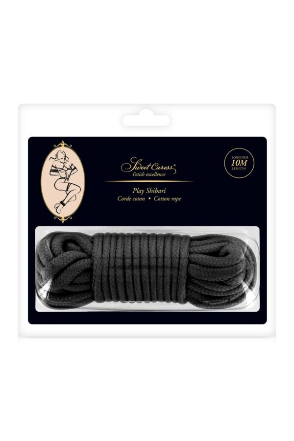 SM BONDAGE ROPE BLACK 10M (Size: T2) - obrazek 2