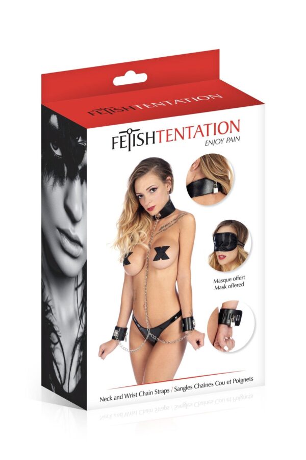 BONDAGE CHAIN NECK WRIST - obrazek 2