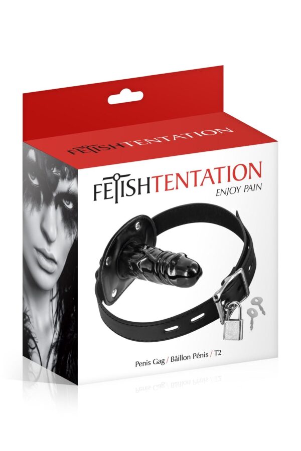 GAG WITH BIG DONG BLACK (Size: T2) - obrazek 2