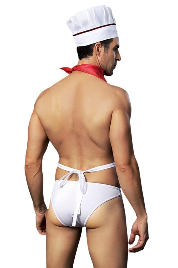 H COOK OUTFIT 4 PCS WHITE TU (Size: TU) - obrazek 2