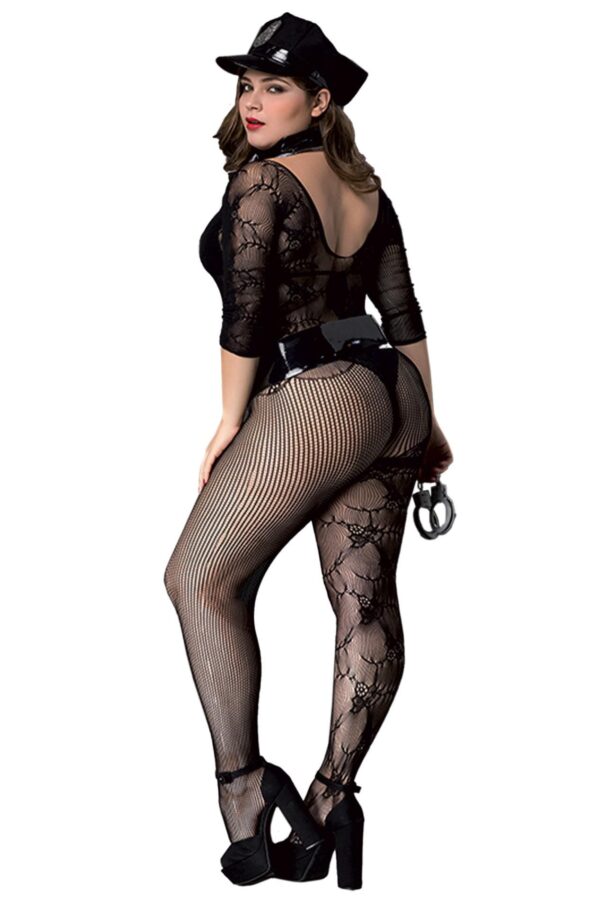 BLACK POLICE OUTFIT XL/XXL (Size: XL/XXL) - obrazek 2