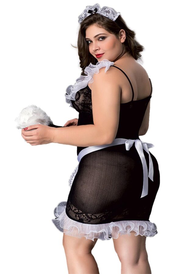 BLACK SOUBRETTE OUTFIT XL/XXL (Size: XL/XXL) - obrazek 2