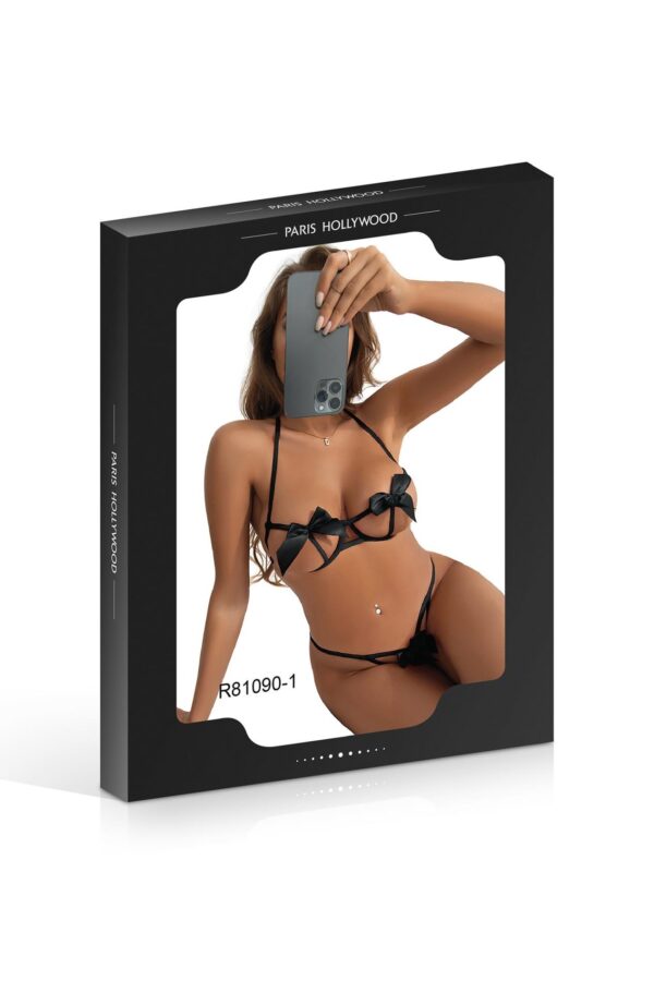SET 2 PCS BLACK BOWS TU (Size: TU) - obrazek 2