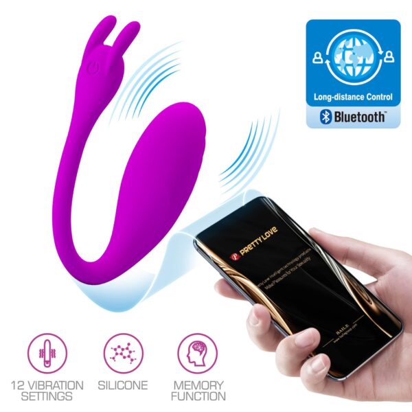 PRETTY LOVE   Catalina, 12 vibration functions Mobile APP Long distance Control - obrazek 2