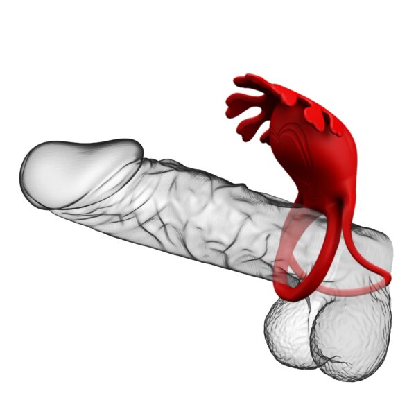 PRETTY LOVE   VIBRATION PENIS RING, Ruben, 7 vibration functions - obrazek 2