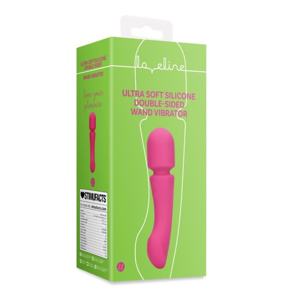 Ultra Soft Silicone Double Sided Wand Vibrator - obrazek 2