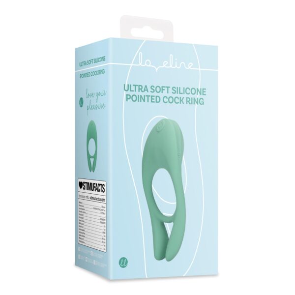 Ultra Soft Silicone Pointed Cock Ring - obrazek 2