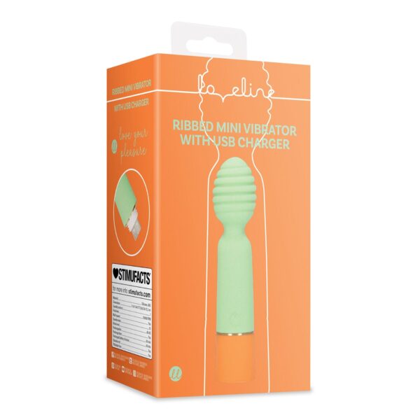 Ribbed Mini Vibrator with USB Charger - obrazek 2